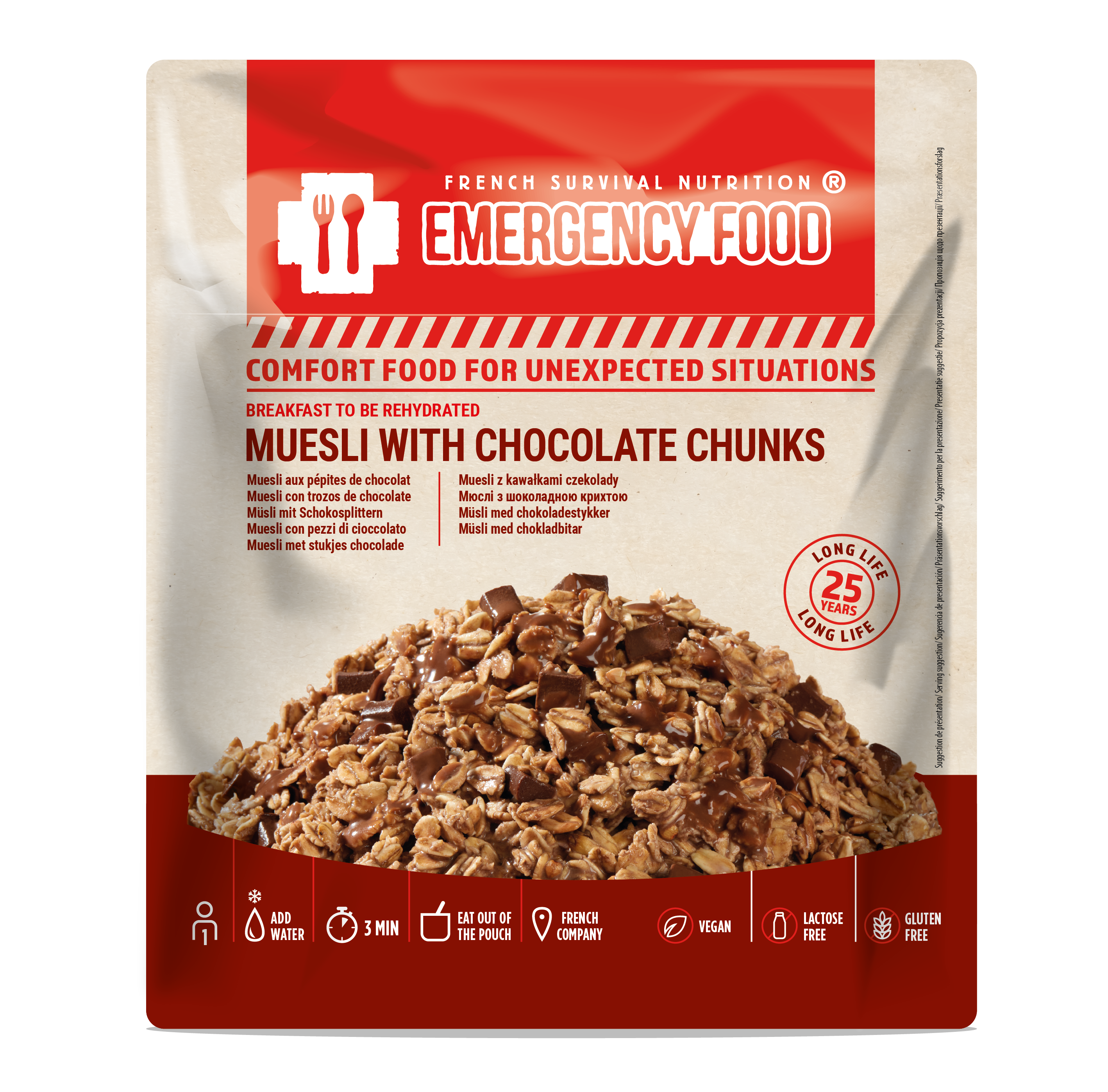Muesli au chocolat - 150g - 25 ans